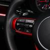 For KIA K5 -2024 LHD RHD Car Carbon Wood Style Steering Wheel Button Decor Cover Center Air Outlet Panel Trim Accessory