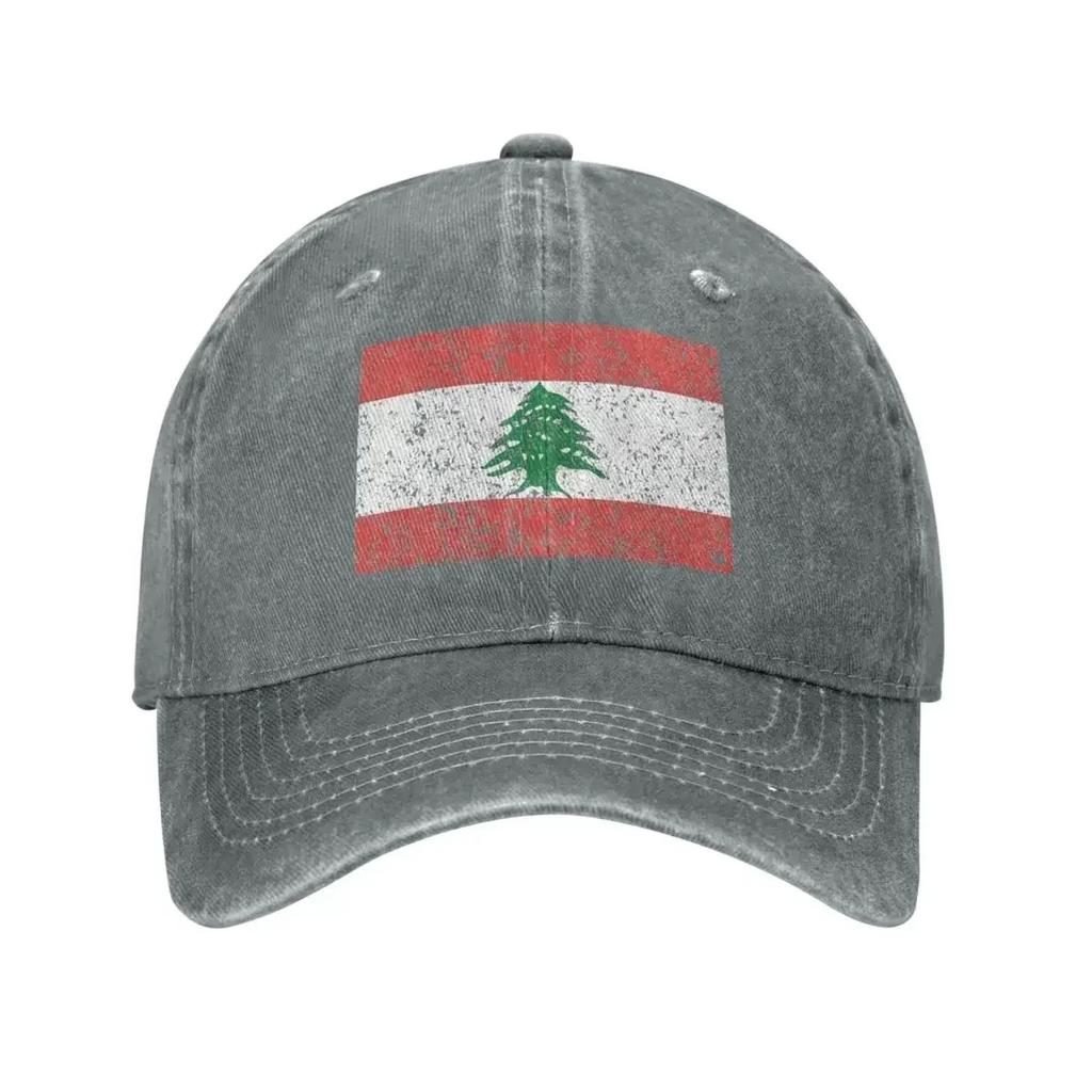Lebanon Flag Baseball Cap Vintage Distressed Washed Snapback Hat for Men Women Outdoor Summer Adjustable Fit Caps Hat