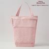 Mesh Travel Toiletry Bag with Sturdy Hanging Hook Waterproof Cosmetic Organizer for Bathroom Vacation Use