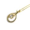 [M8883] - Gold Plated Necklace 'Goddess' White Gold