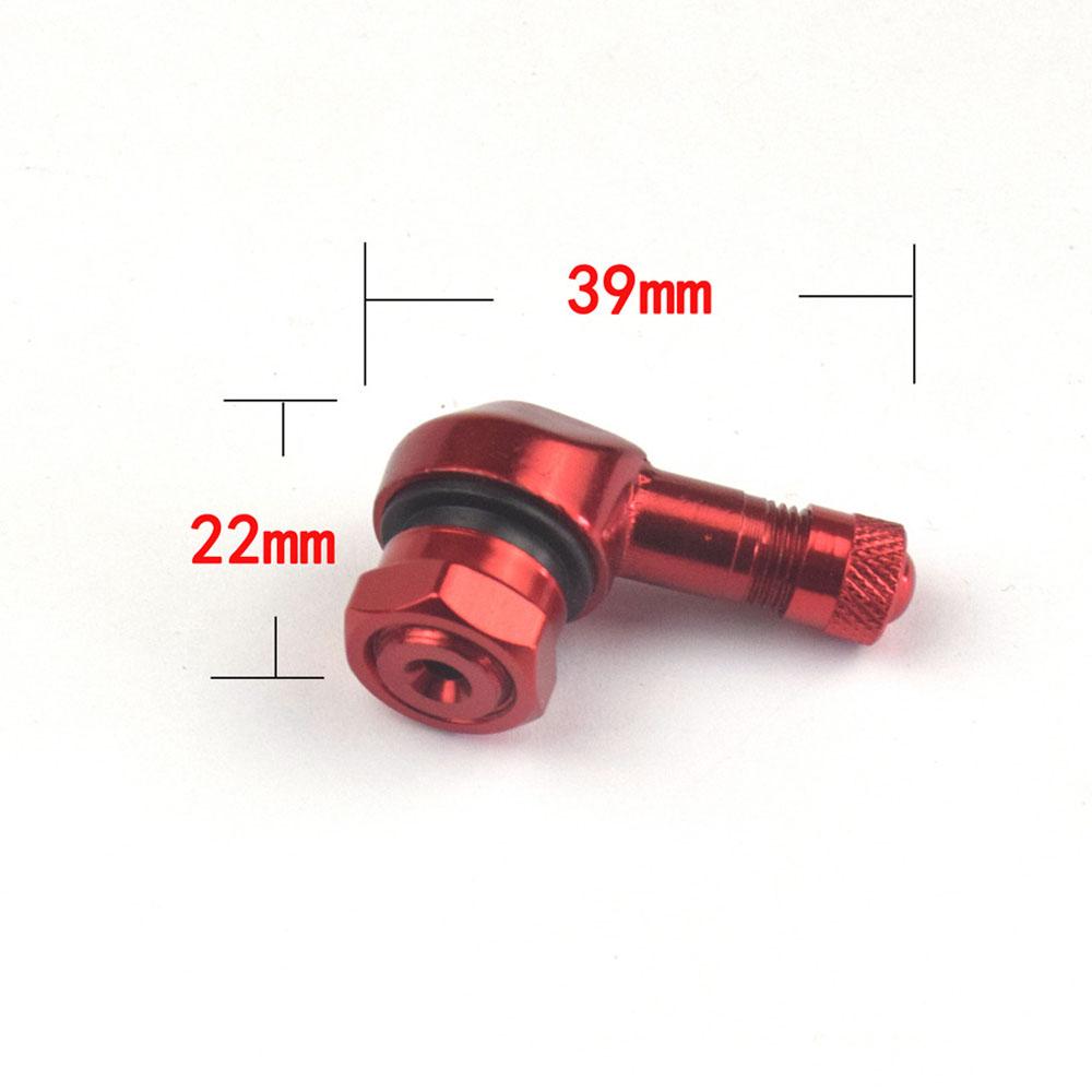 1 Pair Universal Motorcycle Wheel Tire Valves Stem Cap Air Tire Cover 90 Degree 17mm CNC Aluminum Tubeless Valve Stems 10 Color