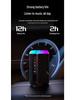 High-Power Portable Bluetooth Speaker with Colorful Subwoofer and Karaoke Functionality
