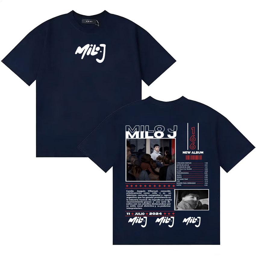 Rapper Milo J 166 New Merch Pop T Shirt Unisex Women Fashion Tshirt Gothic Cotton Casual Oversized Short Sleeve Tshirts Fans Gift