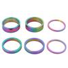 6Pcs Bike Fork Washer Set 2/5/10mm Bicycle Headset Spacer Bike Headset Stem Spacers Aluminum Alloy for 28.6mm Front Fork Bike