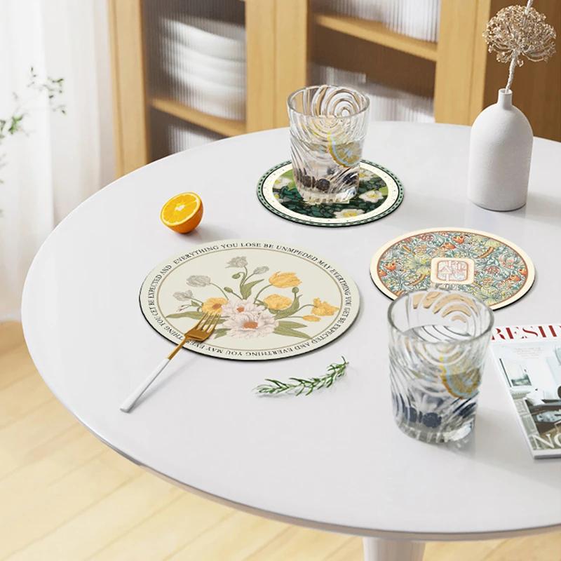 Подставка для обеденного стола Подставка под стакан Коврики для стола Декор для журнального столика Посуда Изоляционные прокладки Кухонный декор Аксессуары