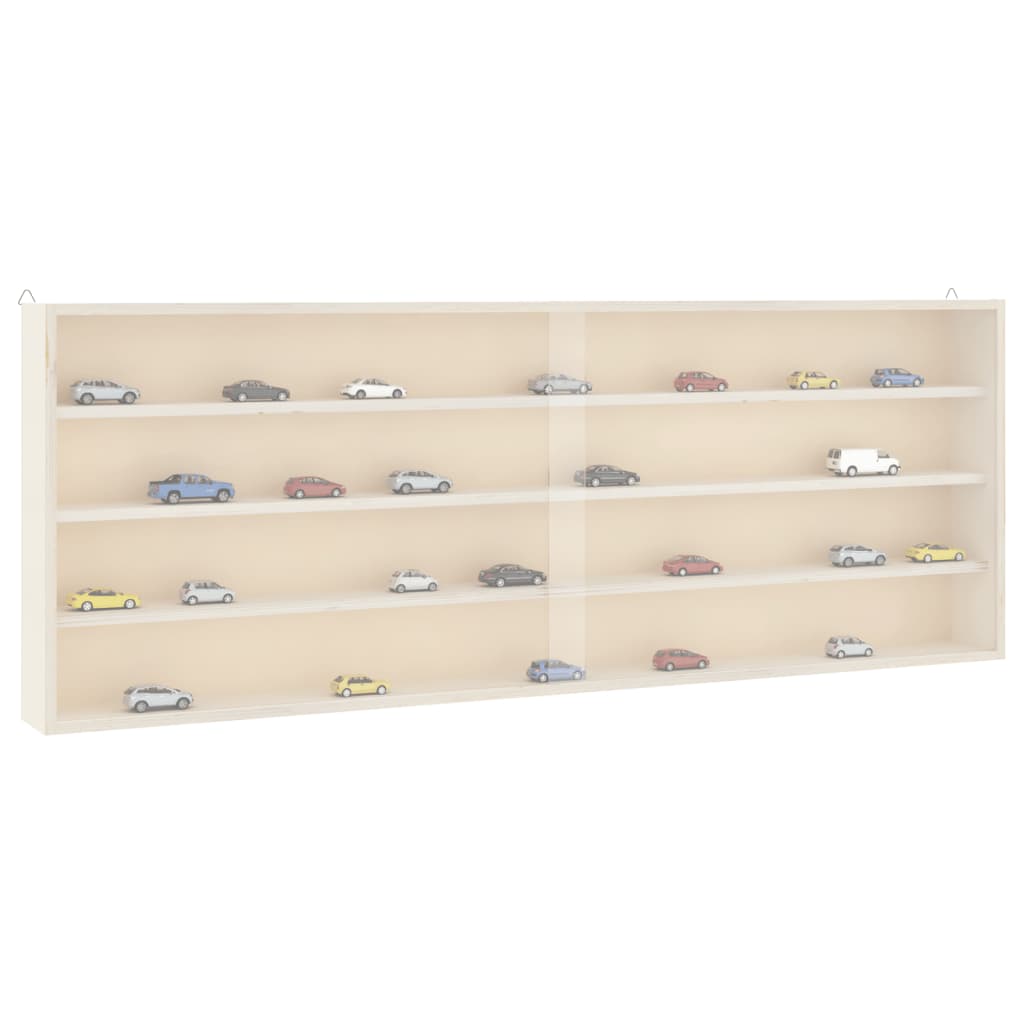 Wooden Display Cabinet with Doors 100 x 8.5 x 37 cm