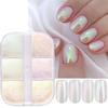 Pearl Aurora Mirror Nail Glitter Powder Rubbing Dust Pigment Chrome Iridescent Holographic Nail Art Decorations for Manicure