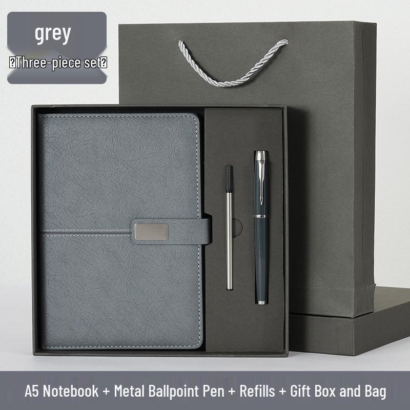 Подарочный набор с индивидуальным бизнес-блокнотом: Элегантный офисный сувенир с логотипом для корпоративных мероприятий