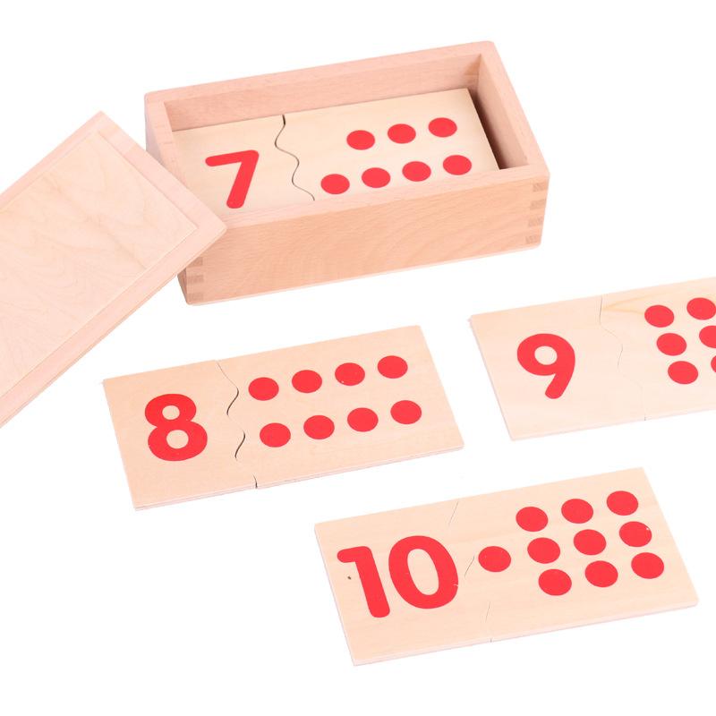 Children's Montessori Teaching Aids Preschool Digital Cognitive Toys Mathematics Teaching Aids Digital Wooden Educational Puzzle