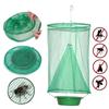 Fly Catcher Killer Pest Control Reusable Hanging Fly Trap Flytrap Cage Net Traps Outdoor Garden Hanging Flycatcher