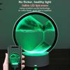 USB светодиодная RGB лампа для песка, ночник с движущимся песком, 7 цветов, свет в виде песочных часов, 3D настольная лампа с движущимся песком, рождественский подарок