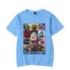 Ladies' Loose Casual Fun Moo Deng Bouncing Pig Print Pure Cotton Short Sleeved Top T-Shirts Women’s