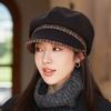 High-quality color matching octagonal hat children's fashion elegant versatile beret autumn and winter new foreign style cap tide