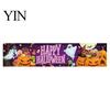 Spooky Backdrop for Home Large Happy Halloween Banner Outside, 70 x 15 Inch Yard Sign Reusable Flag, Welcome Garden Fence Party Decoration Front Porch