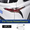 For  Toyota Sienna Granvia Tail Light Trim 304 Stainless Steel Anti-Scratch Car Exterior Accessories  Anti-Rust Trim Tools