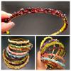 Fashion Hair Jewelry Natural Stone Ethnic Amethyst Hair Hoop Raw Quartz Crystal Headband Colorful Stone Stone Tiara