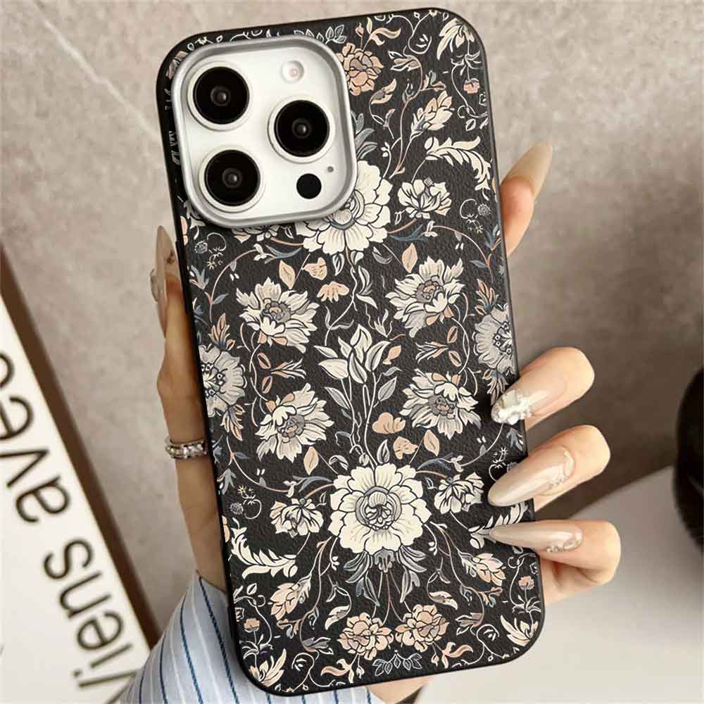 Floral Clear Printed Shell Mobile Case Phone Cover Covers Leather For Xiaomi Samsung Iphone Shockproof Scratch Phone Cover Cell Phone Case