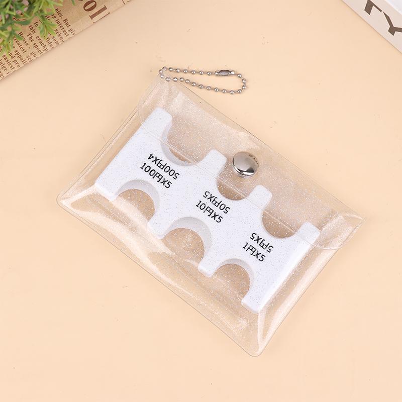 Coin Dispenser Keychain Transparent Coin Collection Purse Wallet Portable Japan Coin Holder Coin Changer Holder Coin Organizer
