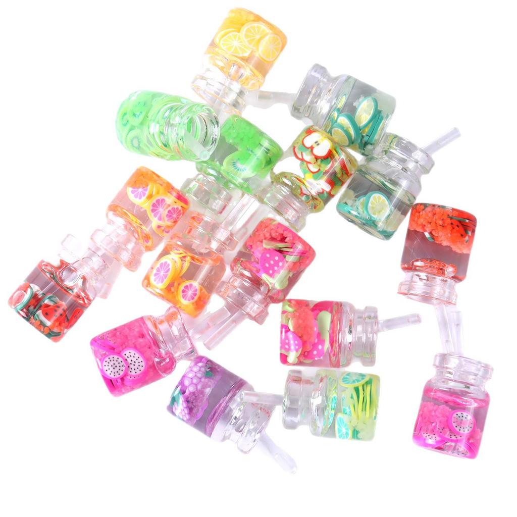 Ручная работа Миниатюрные аксессуары для еды и напитков для кукольного домика: Торт, Сок, Тарелки