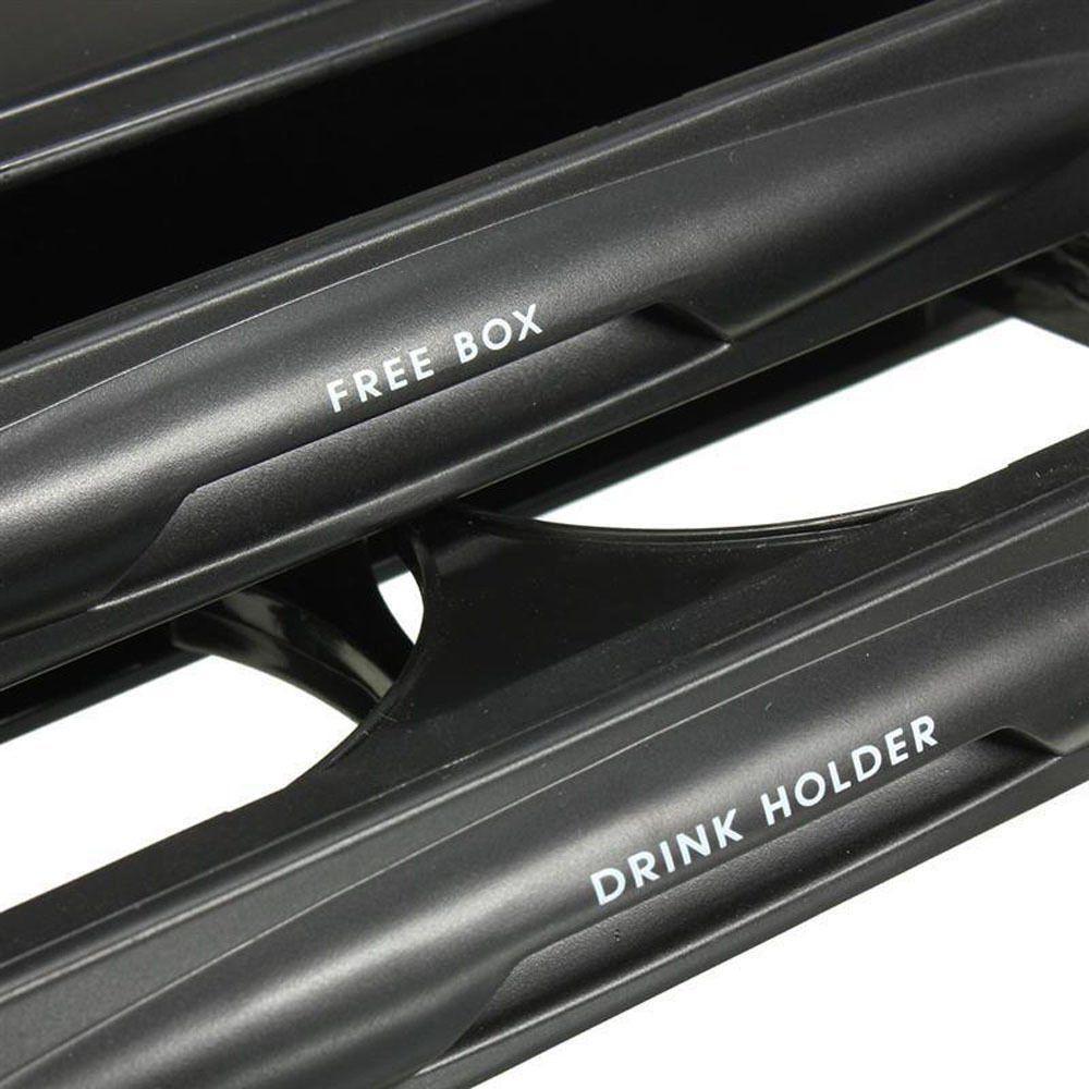 Black Kit Dash Storage Box Car Radio Pocket Drink Cup Holder Double Din