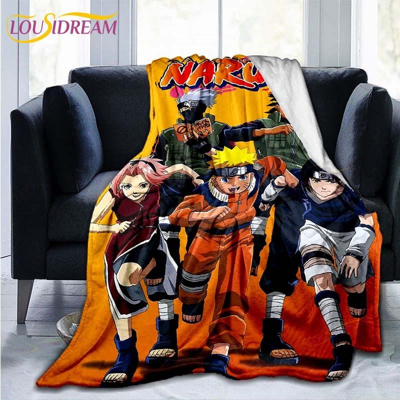 Одеяло с рисунком Наруто, пододеяльник для дивана, дорожное постельное белье, фланелевое одеяло, покрывало