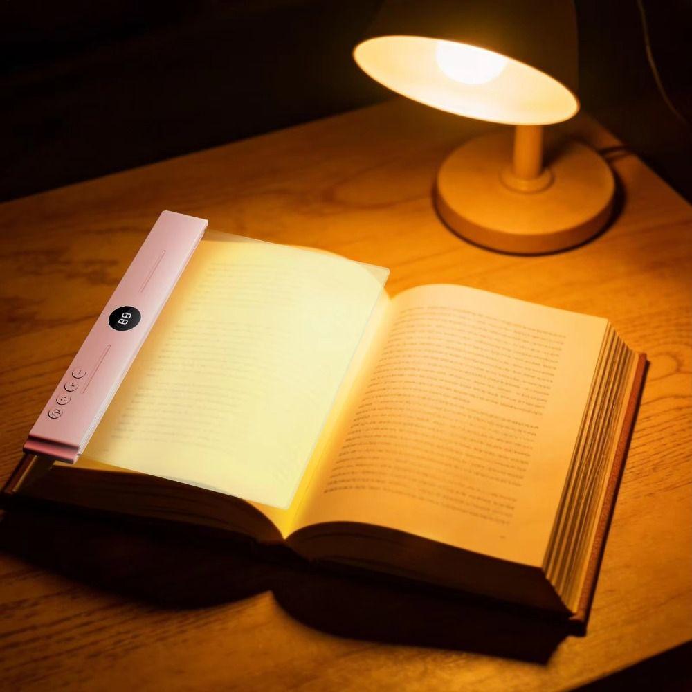 Светодиодная панель для чтения книг, перезаряжаемая, прозрачная ночная лампа, портативная плоская лампа для чтения, ночное чтение