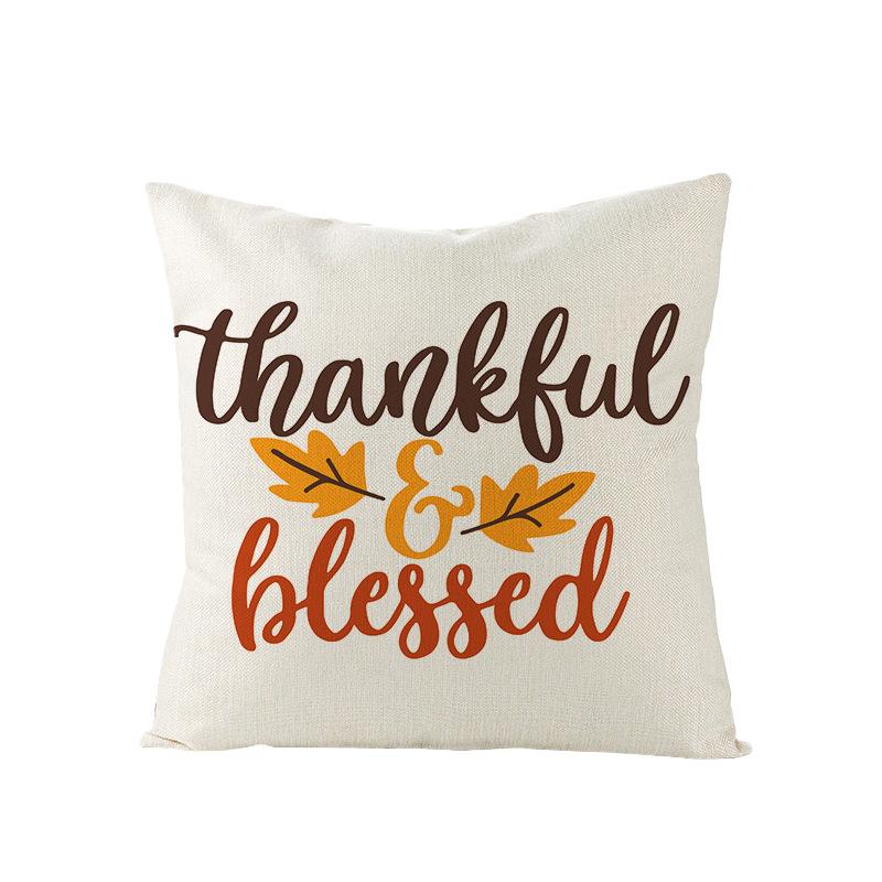 Осенний урожай Тыквенный принт Наволочка для подушки Диван Офис Полиэстер Наволочка для подушки Предметы интерьера