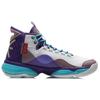 Li Ning Wow Shadow 2 Cushioning Anti-Slip Rebound Durable High-Top Basketball Shoes Men Sneaker White Purple ABPR005-5