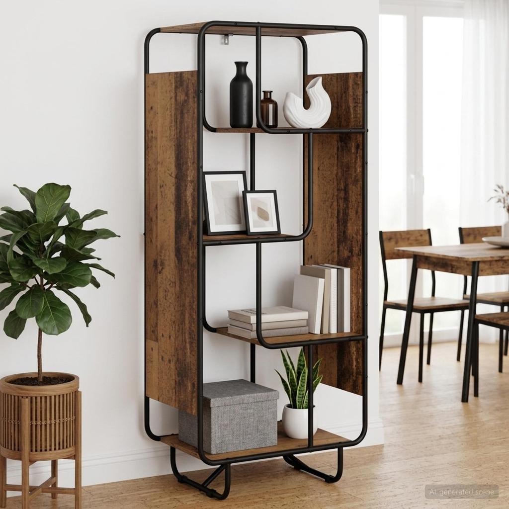 Highboard Reclaimed Wood 60 x 37.5 x 144 cm Engineered Wood