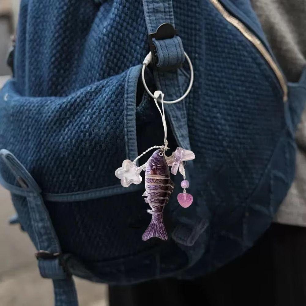 Акриловая подвеска в виде рыбы и звезды, имитация рыбы, шнурок для телефона, ручная работа, брелок в виде рыбы, для любителей рыбалки