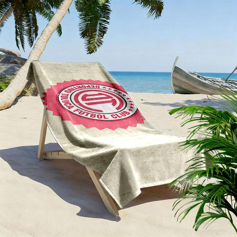 Club Toluca Print Beach Towel, Large Soft Quick Dry Towel for Beach Camping Swimming