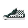 Sk8 Reissue Casual Checkerboard Mid-Top Kids Skate Shoes Green White Kids Sneaker VN00018T8CA