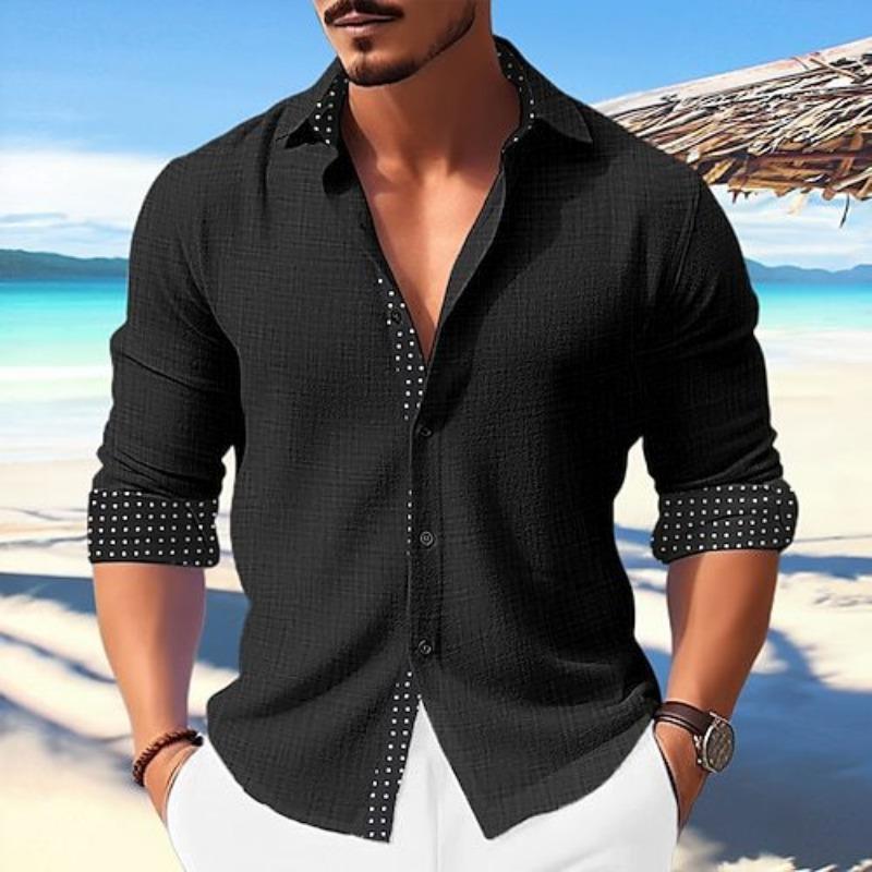Long Sleeved Shirt Men's Loose Casual Spring Fashion Brand Cardigan Shirts Men’s