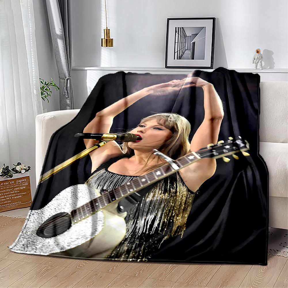 Musician Performing Live Concert. Flannel Blanket-Soft and Suitable for Sofas,Beds,Offices,Travel,All Seasons,Great Gift for Holidays and Birthdays.
