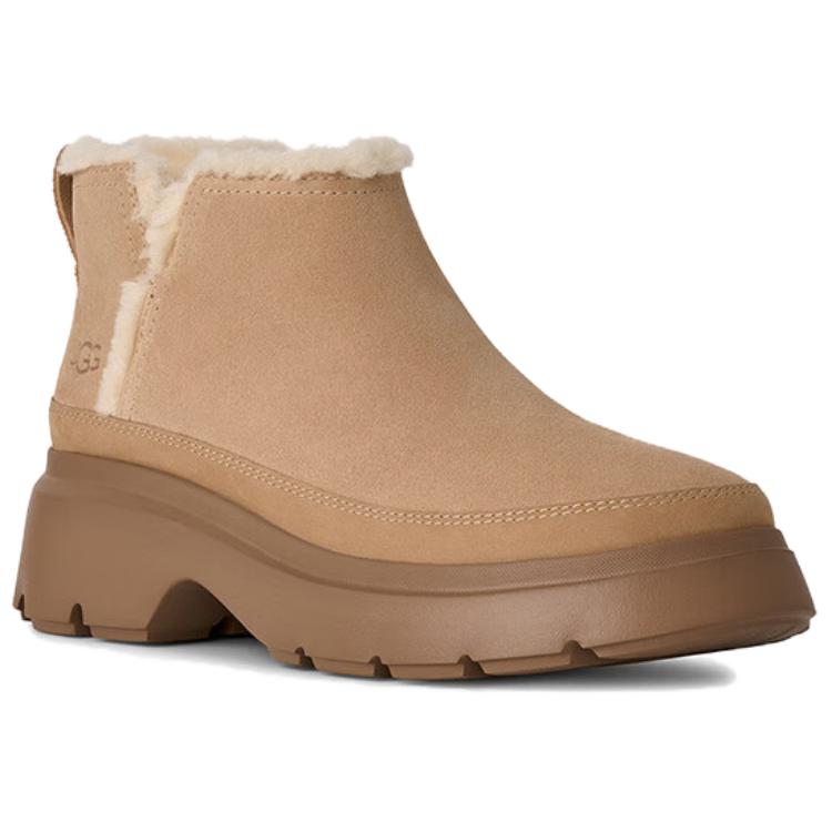 UGG Calimuze Ультра Мини Слипоны на Флисовой Подкладке, Минималистичные Модные Снегоступы Женские Песочные 1174495-SAN