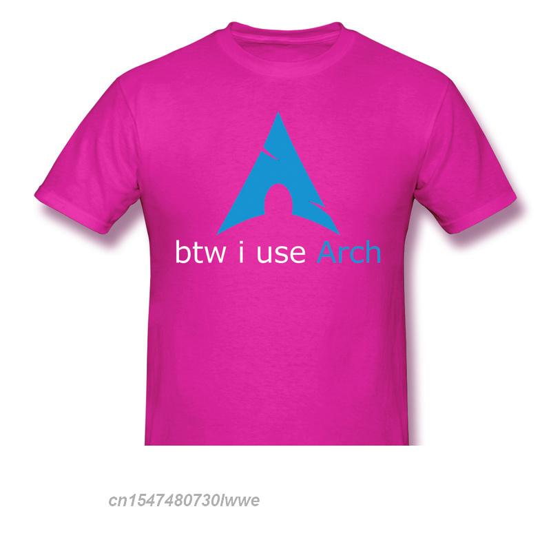 Кстати, я использую Arch Anime Clothes Design Linux Программу Операционную Систему Новинка Дизайн Хлопок Унисекс Футболку