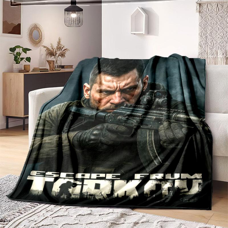 1PC Escape Tarkov Winter Edition Ultimate Tactical Gear All Seasons Soft Comfortable Blanket Suitable Sofa Office Outdoor Travel Home Use