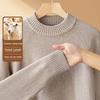 Men's High-End Wool Lyocell Sweater - Long Sleeve, Half Turtleneck, Thick and Warm for Autumn/Winter 2024.