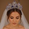 Luxury Zinc Zinc Alloy Princess Crown Sparkling Bridal Headwear Trendy Women Hair Hoop Stage Performances