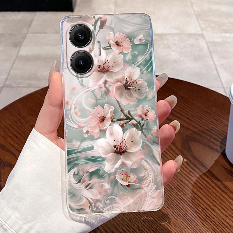 Гелевый чехол для Xiaomi Redmi Turbo 4 Pro Fundas Прозрачный силиконовый Coque Мягкая задняя крышка из ТПУ Милый чехол для телефона с кошкой, кроликом, сердцем Capa