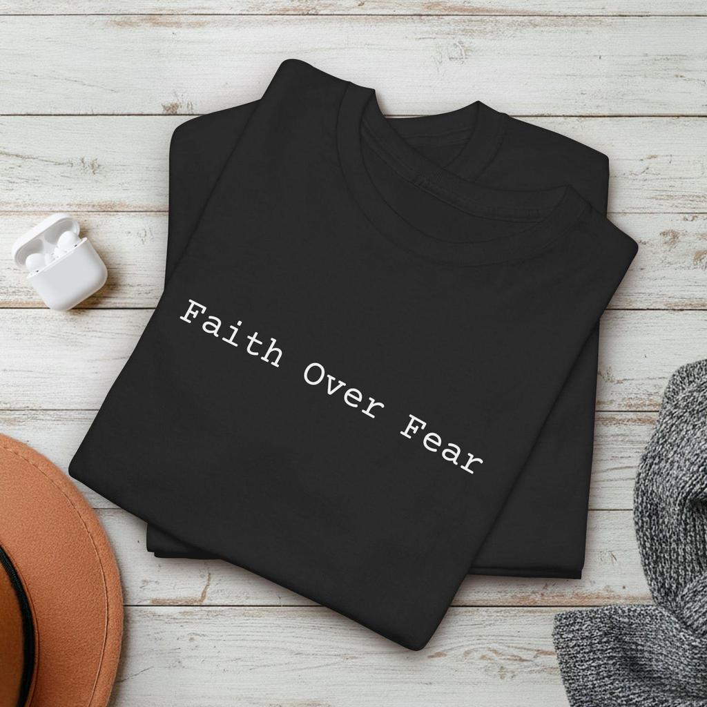 Faith Over Fear T-and kids tshirt | Positive Mindset and kids tshirt | Motivational Quote Gift
