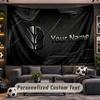 Wall Hanging Tapestry Custom NameNew Holland Pattern Personalized Printed Fabric Wall Decor