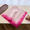 French polka dot premium pure cotton small square scarf printed women's silk scarf shawl sunscreen decorative scarf scarf headscarf