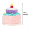 Праздничная шапочка для торта, двусторонний праздничный головной убор, новинка, мягкая плюшевая игрушка для всех возрастов