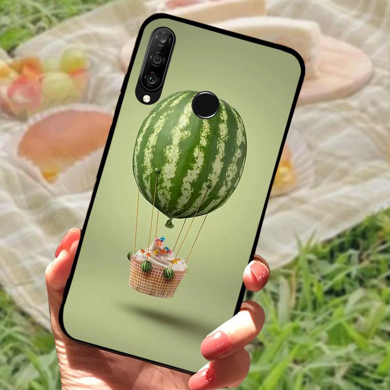 For Huawei P30 Lite Case P30Lite Cover Cute Fashion Cartoon Shockproof Silicone Cases For Huawei Nova 4e Fundas MAR-LX1A Shell