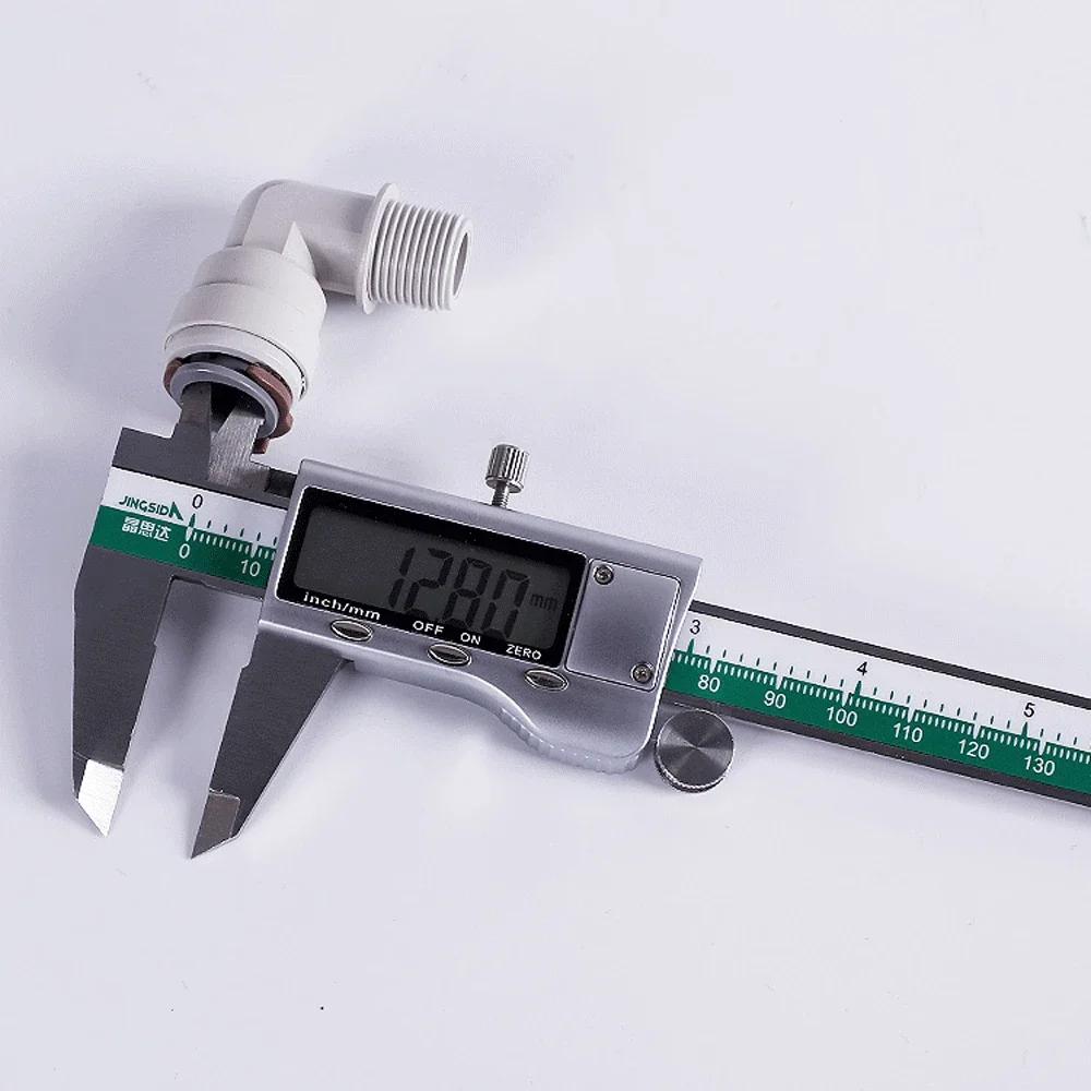 Фитинг 3/8" 1/2" НАР. ДИАМ. X 3/8" ТРУБКА Прямой Угольник Тройник POM Быстроразъемное Соединение для Аквариума RO Фильтра Воды Системы Обратного Осмоса