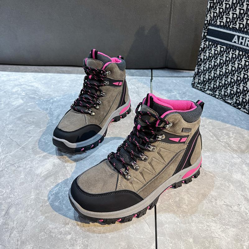 Туфли на толстой подошве с высоким верхом для женщин 2024 года, осень и зима, новые повседневные дышащие спортивные легкие повседневные туфли