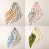 Autumn and Winter New Women's Cashmere Scarf Color Matching Warm Three-color Diagonal Trapezoidal Scarf Different-color Knitted Shoulder