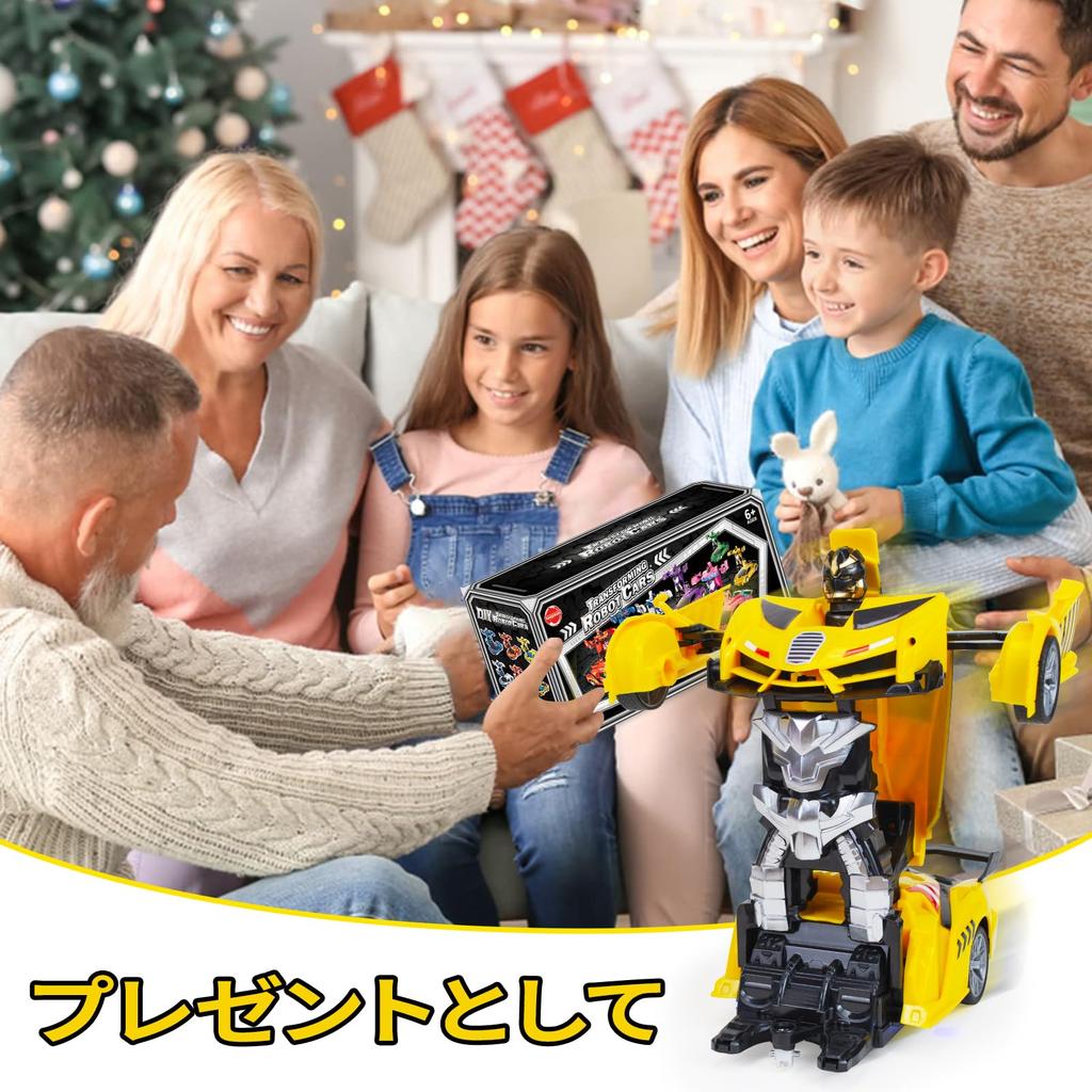 Tcvents Радиоуправляемая машина-трансформер, игрушечный робот-трансформер, радиоуправляемая машина с дистанционным управлением, многофункциональная игрушка-робот для