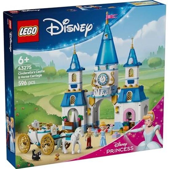LEGO Disney Princess Cinderellas Castle Carriage Toy Educational Block Gift Children 6 Years Old 7 8 9 Goods Role Play